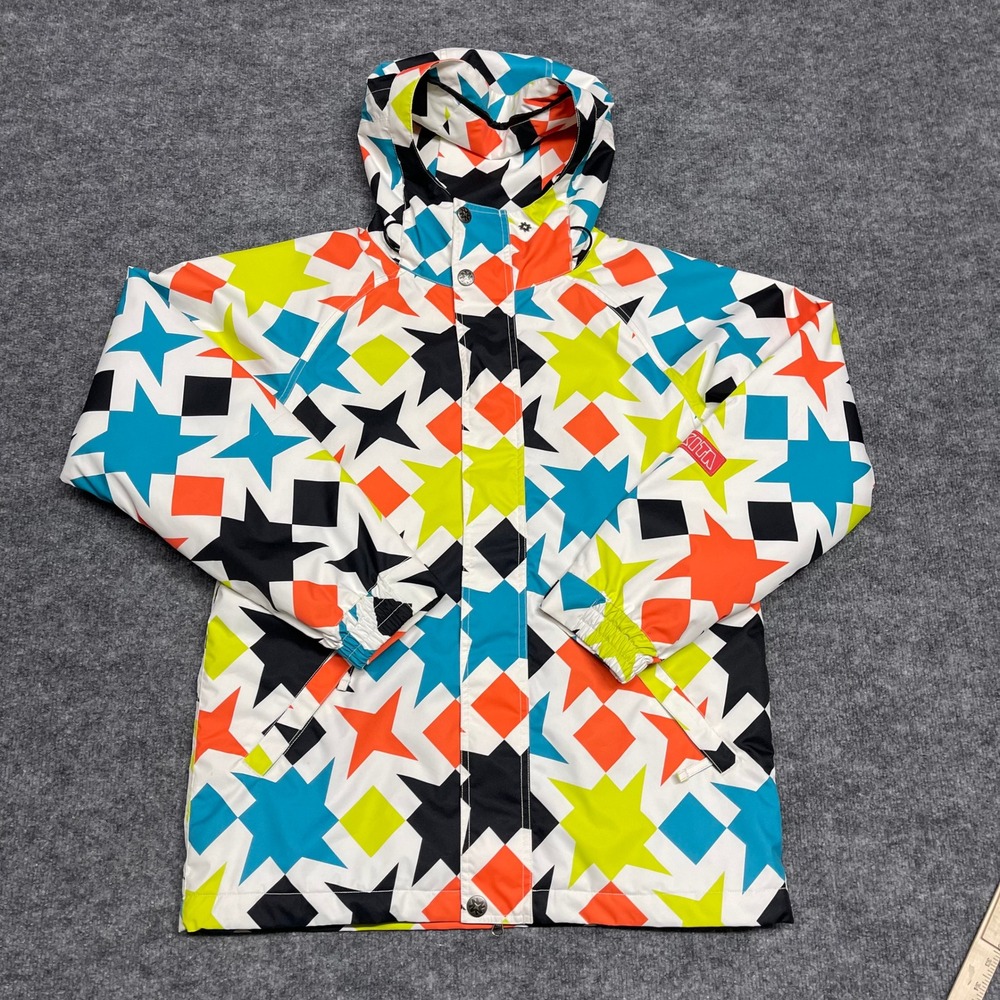 Nikita Jacket Womens Large Multicolor Nordend Geometric Star Insulated Snowboard - Picture 2 of 16